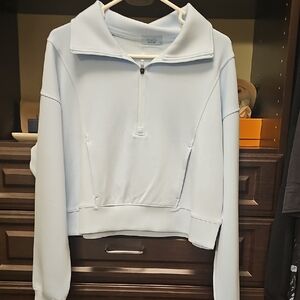nuuds Light Blue HALF ZIP